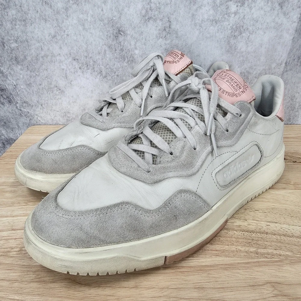 Adidas SC Premiere‎ Sneakers Mens 11 White Icey Pink Low Top Casual Shoes EE6020